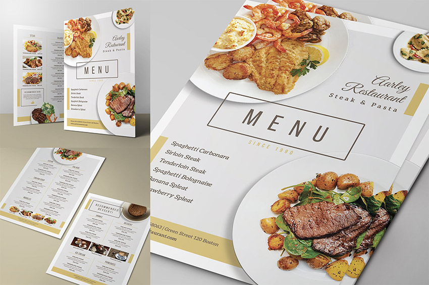 36 Creative Menu Layout Ideas for Restaurant Menu Templates